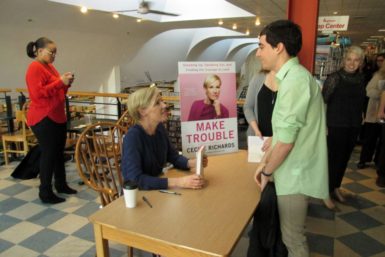 Cecile Richards signs