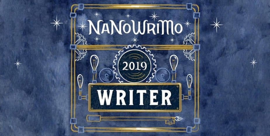National Novel Writing Month's 2019 writer logo