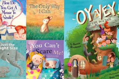 Covers of Bonnie Grubman's five children's books
