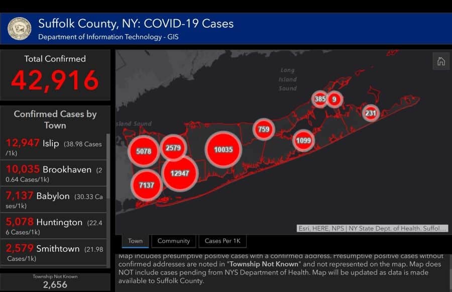 Suffolk County coronavirus stats